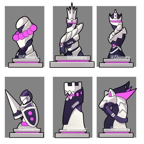 Monster Concept Art, Robot Design, Game Character Design, Robots Concept, Robot Concept Art, 영감을 주는 캐릭터, 판타지 아트, Chess Set, Cartoon Character Design