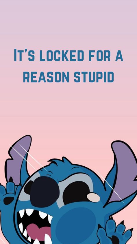 Don’t Touch My Ipad Wallpaper Stitch, It’s Locked For A Reason Wallpaper, It’s Locked Wallpaper, Stitch Home Screen, Funny Wallpapers Lockscreen And Homescreen, Cute Stitch Wallpapers Iphone, Cute Cartoon Wallpapers Iphone Wallpaper, Background For Home Screen, Social Media Wallpaper