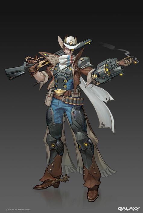 ArtStation - Galaxy Mobile - character concepts, Birch Steampunk Character Design, Cowboy Character Design, Galaxy Mobile, Steampunk Characters, Cowboy Design, Punk Design, Star Wars Rpg, Cyberpunk Character, Cowboy Art