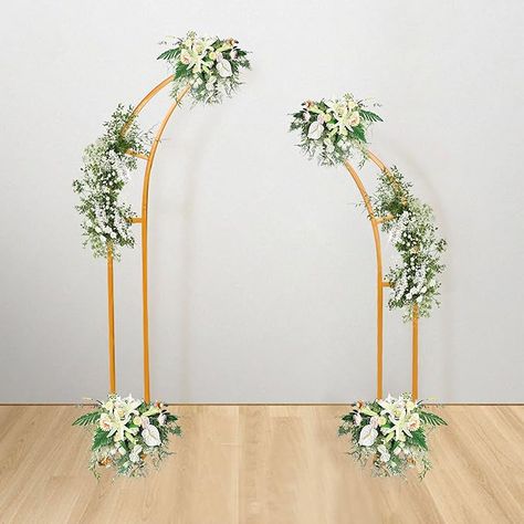 Amazon.com : Teabelle 2pcs Wedding Arch Golden Half Moon Backdrop Stand, Metal Garden Arbor, Floral and Balloon Decoration Frame for Indoor Outdoor Wedding Birthday Anniversary Party Decoration Supplies : Patio, Lawn & Garden Half Moon Backdrop, Metal Garden Arbor, Moon Backdrop, Indoor Outdoor Wedding, Metal Wedding Arch, Anniversary Party Decorations, Moon Wedding, Garden Arbor, Metal Arch