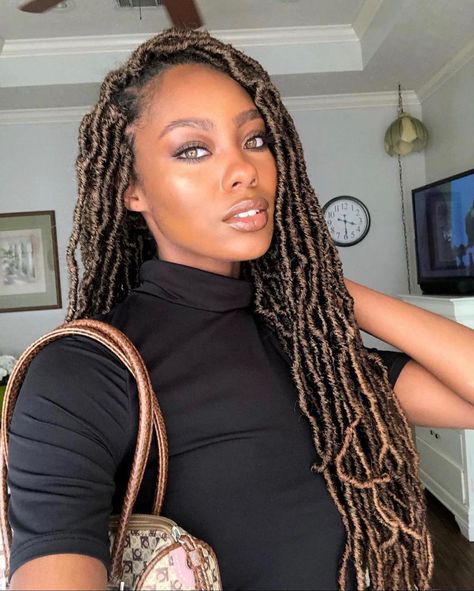 Long Braids Hairstyles, Hype Hair, Faux Locs Crochet, Soft Locs, Locs Crochet, Faux Locs Hairstyles, Natural Hair Twists, Hair Magazine, Hair Twist Styles