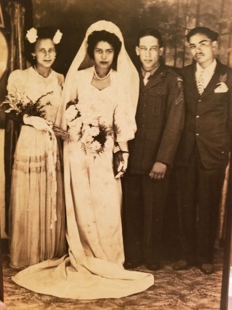 Gagne Wedding French Creole Adeaux Great Uncle Fred Gagne and Dasiy Sterling Creole Wedding, Creole Culture, Vintage Louisiana, Vintage Wedding Pictures, Black Marriage, Louisiana Creole, Brides Maid Dresses, French Creole, African Cooking