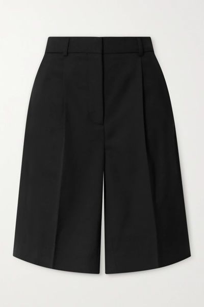 Dress Shorts, Tailored Shorts, Black Dress Pants, Long Shorts, Basic Outfits, Black Canvas, Dream Clothes, Proenza Schouler, Tulum