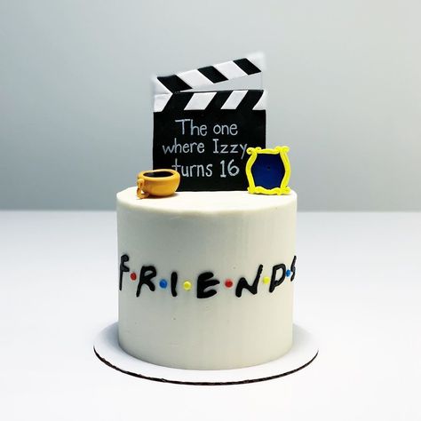 48 Super Tv Shows Birthday Friend Cake Ideas,friends cake decorations,friends birthday cake topper,friends themed cake decorations Friends Themed Cake, Cake Tv Show, Friends Birthday Cake, Friends Cake, Birthday Friend, 16 Birthday Cake, Elegant Birthday Cakes, Cute Birthday Cakes, Friends Party