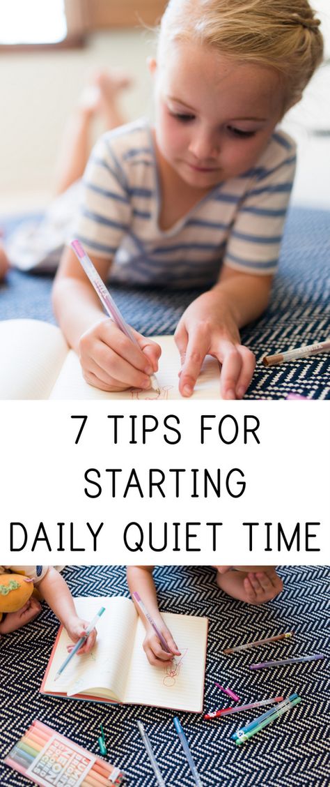 My children do two hours of quiet time every afternoon and it's been a sanity saver for our whole family. Here are seven tips for doing it in your home! Best Parenting Books, Loving Parents, Quiet Time Activities, Quiet Activities, Parenting Techniques, Small Games, Peaceful Parenting, Time Activities, Parenting 101