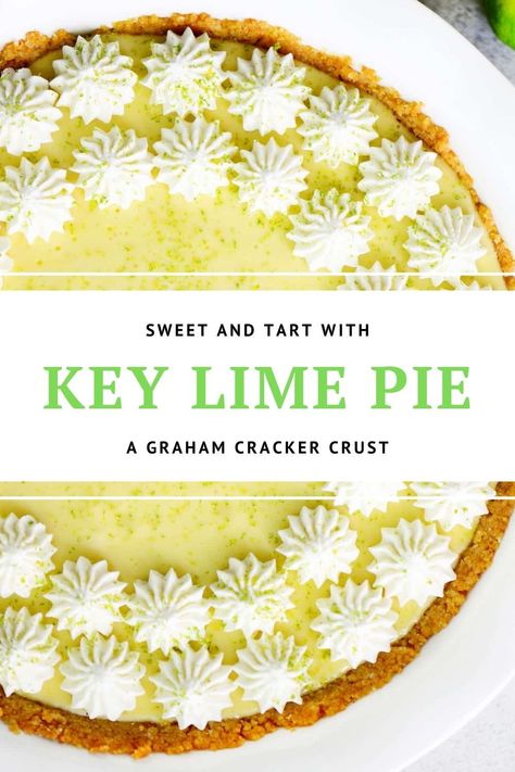 Tart Key Lime Pie Recipe, 4 Banana Bread Recipe, Homemade Key Lime Pie Recipe, Homemade Key Lime Pie, Key Lime Tart, Crockpot Peach Cobbler, Queen Sugar, Key Lime Desserts, Bake Ideas