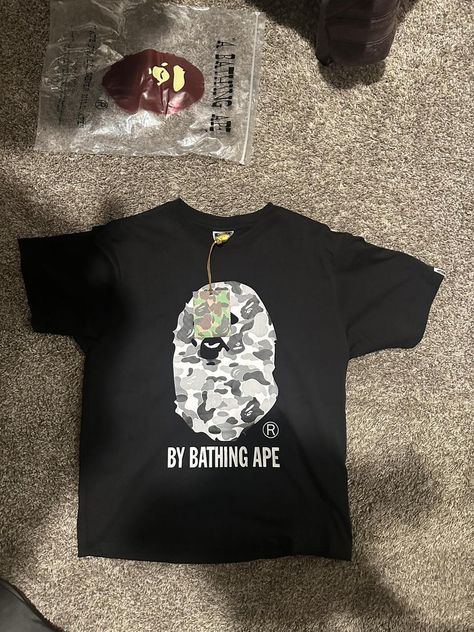 Bape T shirt Bape T Shirt, Bape Men, Mens Accessories, Men's T Shirt, Outfit Accessories, Mens Tshirts, Mens Tops, T Shirt, Quick Saves