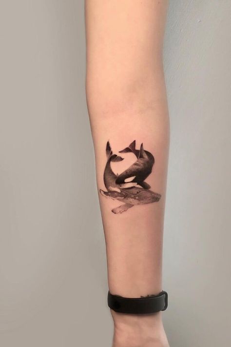 Small Animal Tattoo Ideas, Small Animal Tattoo, Little Elephant Tattoos, Ocean Tattoo Ideas, Hai Tattoo, Small Animal Tattoos, Lizard Tattoo, Cute Animal Tattoos, Orca Tattoo