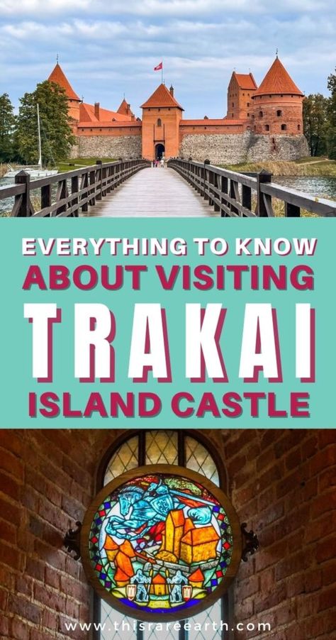 Visiting Trakai Island Castle in Lithuania - This Rare Earth Druskininkai Lithuania, Trakai Castle, Trudi Castle, Trakai Lithuania, Lithuania Map, Siauliai Lithuania, Trakai Island Castle, Lithuania Travel, Castle Tower