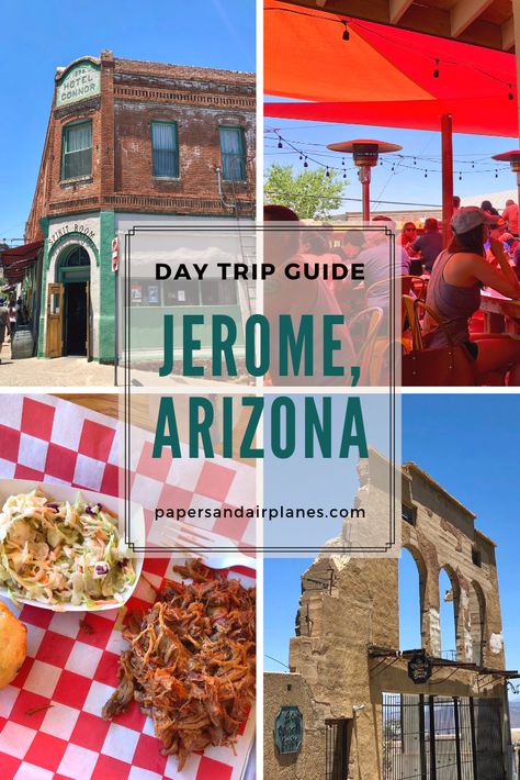 Arizona Day Trips, Arizona Beauty, Things To Do In Arizona, Jerome Az, Jerome Arizona, Arizona Travel Guide, Sedona Travel, Travel Arizona, Arizona Mountains