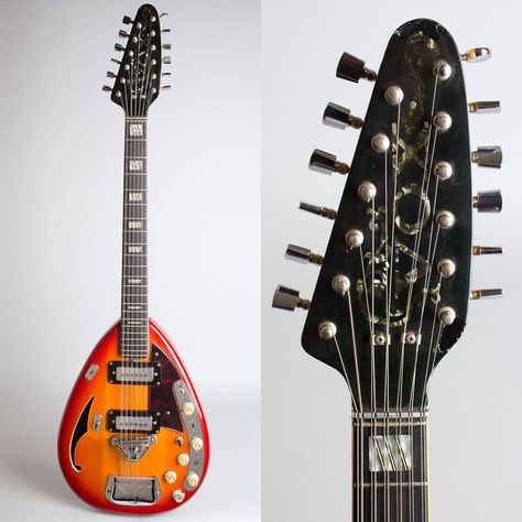 1968 Vox Starstream XII Model 12 String Semi-Hollow Body Electric Guitar Vox Guitar, Vox Teardrop Guitar, 8 String Guitar, Crazy Guitars, Guitar Repair, Hollow Body Guitar, Vox Amp, Guitar Chord Progressions, Gorillaz Fan Art