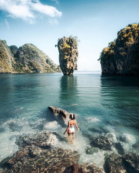 EM🌻 (@emmanicoleshaw) • Instagram photos and videos James Bond Island Thailand, Phang Nga Bay, Asia Photography, James Bond Island, Trip Photography, Thailand Honeymoon, Nature Trip, Adventure Life, Thailand Photos