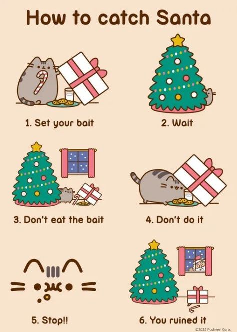 Pusheen Christmas, Storyboard Inspiration, Pusheen Birthday, Draw Cats, People Drawings, Bored Board, Christmas Comics, Pusheen Cat, Image Chat