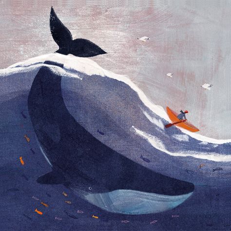 Whale Drawing, Whale Illustration, Whale Painting, Instagram Illustration, Whale Art, A Whale, Children's Book Illustration, Book Illustration, Children Illustration