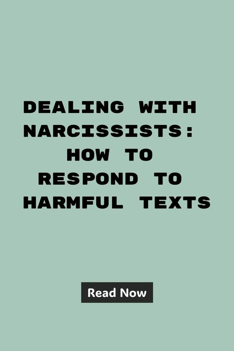 Learn how to effectively respond to harmful texts from narcissists with these practical tips. Setting boundaries and communicating assertively can help you maintain your peace of mind in challenging situations. Click to read more about dealing with narcissists and take control of your interactions for a healthier relationship dynamic. Toxic Controlling Relationships, Responding To Text Messages, How To Deal With Narcissists, How To Respond To A Narcissistic Text, Responding To Narcissists, Toxic Text, Relationship Dynamic, Controlling Relationships, Healthier Relationship