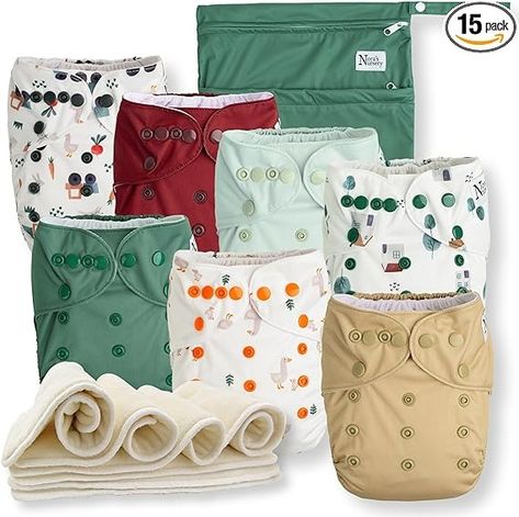 Amazon.com: On The Farm Baby Cloth Pocket Diapers 7 Pack, 7 Inserts, 1 Wet Bag by Nora's Nursery : Baby Farm Baby, Wet Bag, On The Farm, Cloth Diapers, The Farm, Baby Clothes, Nursery, Free Shipping, Cloth Nappies