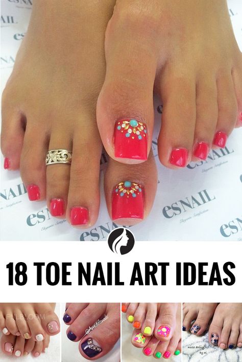 The numerous styles allow your toe nails to be perfect for any occasion and match your mood, image, and personality. Try these toe nail art! Spring Time Toe Nails, May Toe Nails, Diy Pedicure Designs Easy, Petacure Ideas, Nail Art Designs Pedicure Toenails, Acrylic Toenails Pedicures, June Pedicure Ideas, Toenail Designs Summer 2023, Pedicure Ideas Summer Toenails Bright Colors