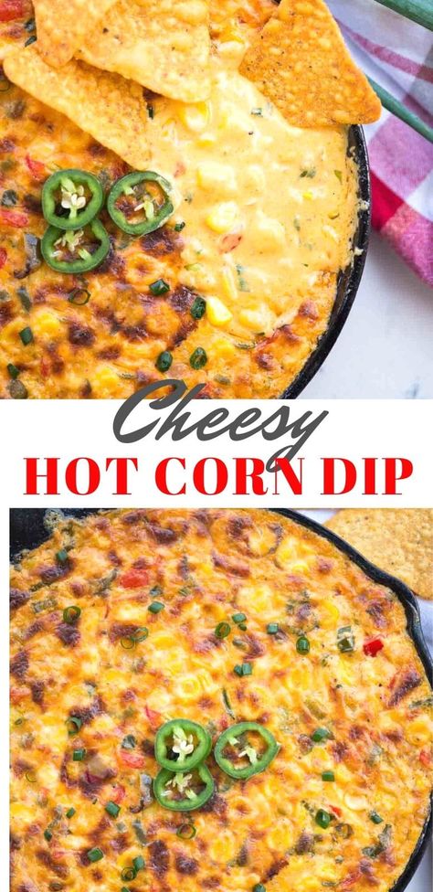 Creamy Cheesy Hot Corn Dip Incredible Recipes, Jalapeño And Corn Dip, Pimento Corn Dip, Cheesy Hot Corn Dip 12 Tomatoes, Boursin Cheese Corn Dip, Hot Salsa Dip, Cheesy Mexican Corn Dip, Boursin Corn Dip, Roasted Corn Dip Recipe