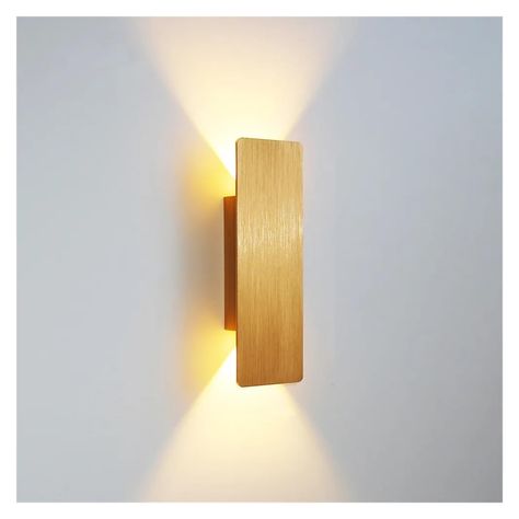 Artistic Lighting, Wall Lights Living Room, Wall Lamps Bedroom, Energy Efficient Lighting, Led Wall Lamp, Living Room Wall, Ambient Lighting, Aluminum Wall, Home Lighting