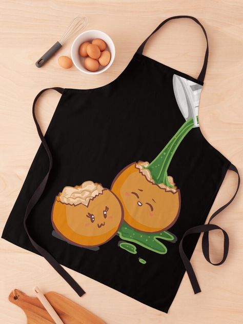 Cute Pani puri design on apron Pani Puri Cartoon, Pani Puri Logo Design, Pani Puri Stall Decoration Ideas, Procreate Illustrations, Sev Puri, Stall Decorations, Apron Cute, Fall Carnival, Pani Puri