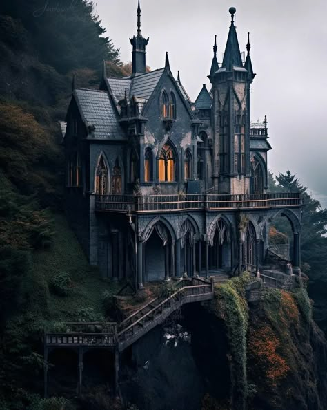 Hadley Aesthetic Core, Gothic Exterior, Corpse Princess, Gothic Manor, Gothic Homes, Dark Victorian, Gothic Mansion, Mansion Exterior, Writing Stories