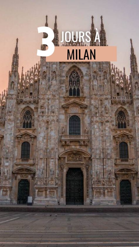 Que faire à Milan durant le week-end ? 🍕 #voyage #milan #italie #trip #travel #europe #destination #vacances #découverte #cathédrale #weekend #itinéraire #activité #landscape #holidays City Breaks, City Trip, City Break, Europe Destinations, Travel Europe, Weekend Trips, Land Scape, Week End, Florence