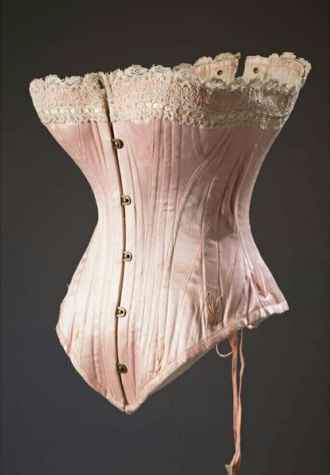 Antique Pink Corset 1890s Corset, Edwardian Corsets, Selvedge Magazine, Chicago History Museum, Victorian Corset, Chicago History, Pink Corset, Vintage Corset, Fashion Institute