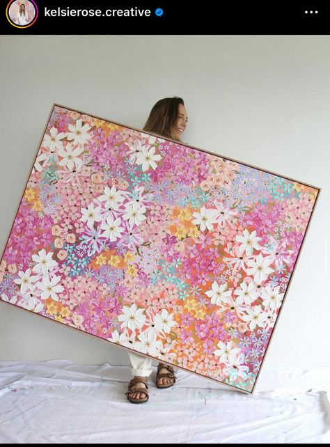 Diy Living Room Art, Living Room Painting, Big Floral, Lovers Lane, Floral Artwork, Art Inspiration Painting, Painting Art Projects, Diy Art Painting, Diy Canvas Art