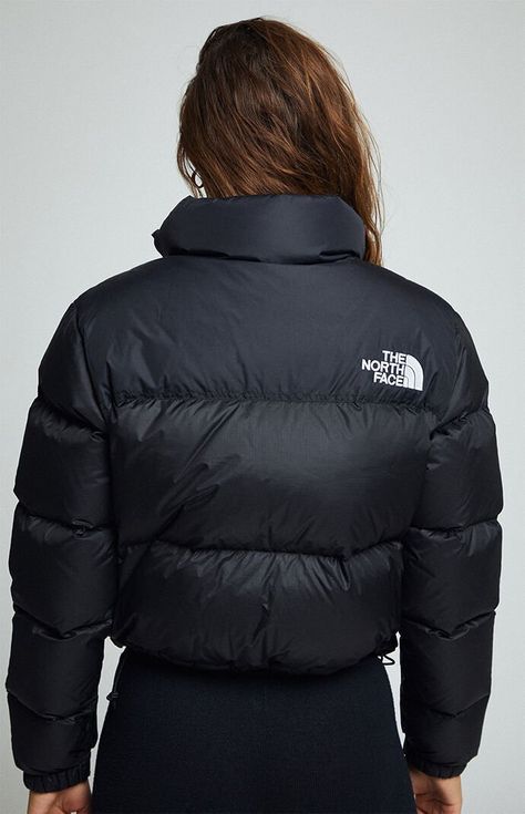 The North Face Nuptse Cropped Jacket Cropped North Face Jacket, Puffer Jacket Aesthetic, Cropped Jacket Outfit, North Face Nuptse Jacket, The North Face Puffer Jacket, The North Face 1996 Retro Nuptse, The North Face 1996, North Face 700, The North Face Puffer