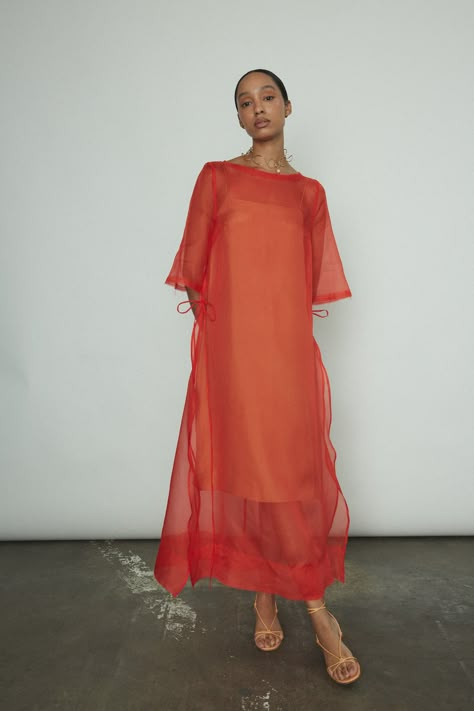 Thea Sheath Dress Sheer Shawl Over Dress, Short Sleeve Wedding Guest Dress, Organza Dress Pattern, Warm Colors Outfit, Organza Dress Styles, Nonwhite Wedding Dress, Garden Party Wedding Outfit, Designer Dresses Indian Salwar Kameez, Sheer Dress Outfit