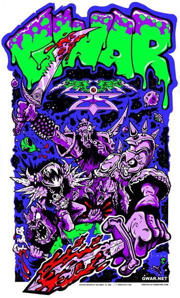 Gwar Gwar Band, Megadeath Poster, Thrash Metal Poster, Trex Poster Band, Punk Gig Poster, Musician Art, Heavy Metal Art, Extreme Metal, Megadeth Symphony Of Destruction