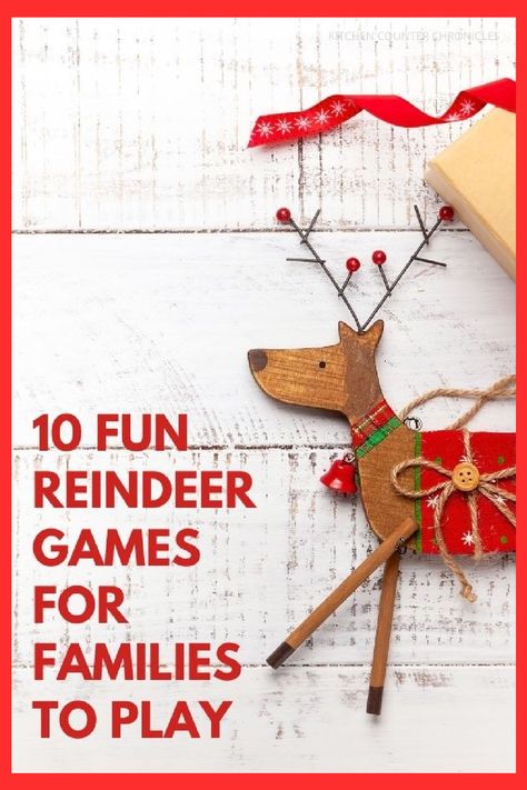 Reindeer Games Party Theme, Reindeer Relay Race With Cups, Reindeer Party Ideas, Reindeer Games For Kids, Reindeer Games Christmas Party, Reindeer Crafts For Kids, Reindeer Crafts, Reindeer Party, Candy Cane Reindeer