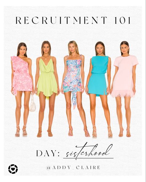 Sisterhood Rush Outfits, Sisterhood Outfits, Sorority Rush Week, Sisterhood Round, Rush Week Outfits, Uf Gator, Outfit Wishlist, Recruitment Ideas, Rush Week