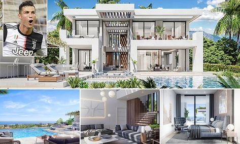 Ronaldo House, Cristiano Ronaldo House, Open Staircase, Floating Staircase, King A, Conor Mcgregor, Cinema Room, Holiday Villa, Window View