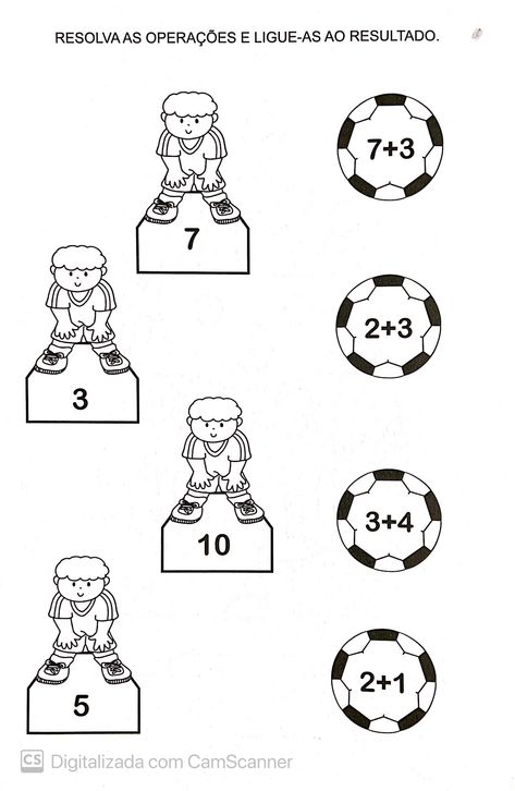 Soccer Math, Free Printable Math Worksheets, Soccer Theme, Birthday Collage, Printable Math Worksheets, Alphabet Activities Preschool, World Crafts, Alphabet Activities, Math Worksheets