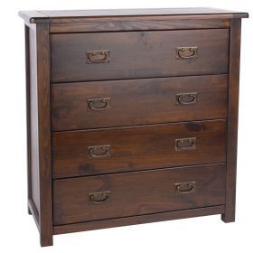 Denver 2 Drawer Wardrobe | Big Furniture Warehouse Dark Wood Dresser, Dark Wood Bedroom, Pine Bedroom Furniture, Pine Bedroom, Bedroom Storage Ideas, Pine Dresser, Bedroom Chest Of Drawers, 4 Drawer Chest, Bedroom Drawers