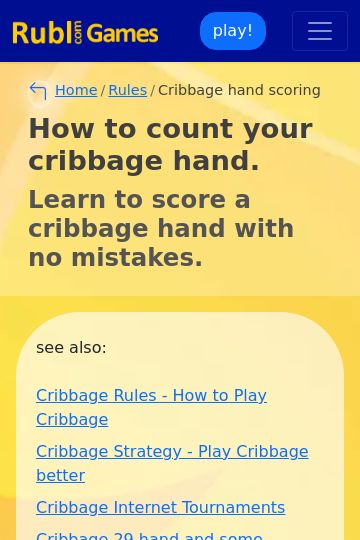 How to count your cribbage hand. Learn Cribbage - hand scoring Cribbage Scoring Cheat Sheet, Cribbage Rules, Jack Of Hearts, Party Card Games, Family Card Games, Low Card, Fun Card Games, Hand Type, House Rules