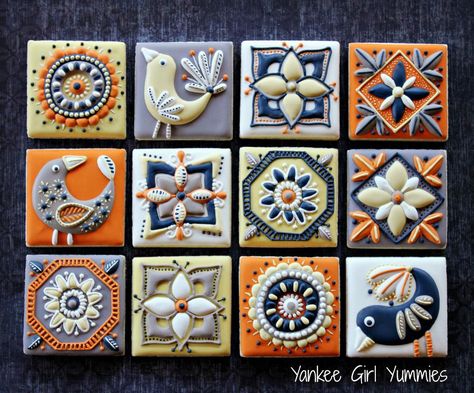 Biscuits Shapes, Tile Cookies, Designer Desserts, Stick Cookies, Decorating Desserts, Cookie Decorations, Paint Cookies, Cookie Connection, Fall Cookies