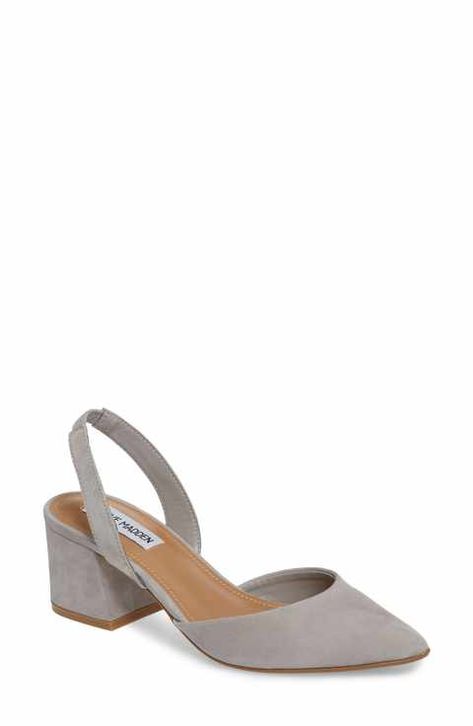 Steve Madden Day Pump (Women) Gray Heels, Footwear Heels, Block Heel Loafers, Shoes Steve Madden, Chunky Block Heels, Grey Suede, 5 Inch Heels, Shoes Pumps, Womens Wedges