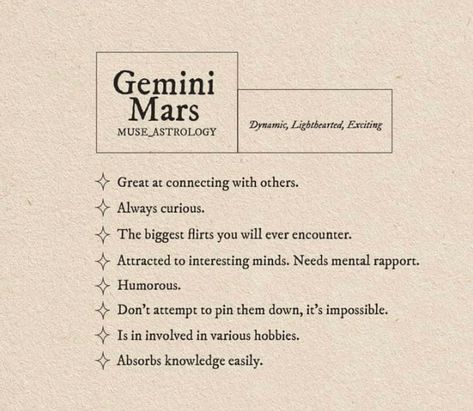 Gemini Mars, Gemini Mars Aesthetic, Gemini Sun Sagittarius Moon, Mars In Scorpio Aesthetic, Mars In Gemini, Jupiter In Gemini, Aries Sun, Mars In Astrology, Celtic Tree Astrology