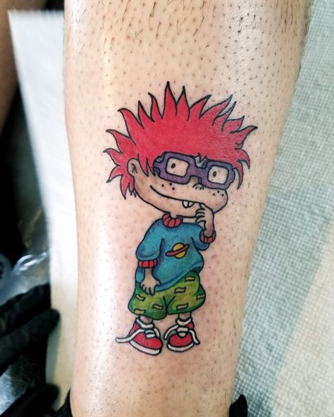 Tatuajes a color Chucky Rugrats Tattoo, Rugrats Tattoo Ideas, Chucky Rugrats, Rugrats Tattoo, Chuckie Rugrats, Chucky Tattoo, Tattoo Hand, Cartoon Tattoos, Maple Leaf Tattoo