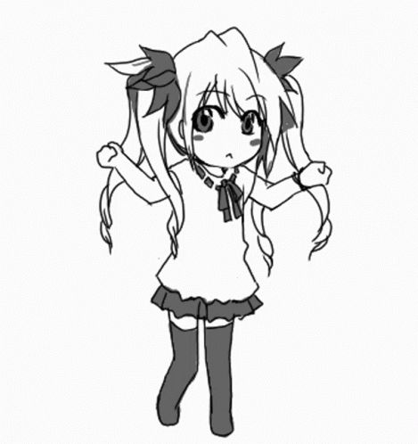 Anime Dancing GIF - Anime Dancing Cute - Discover & Share GIFs An Anime, Dancing, Gif, Hair, Anime, White, Black