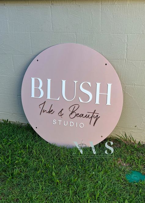 Business Logo Sign, Salon Signs, Social Media Signs, Business Signage, Logo Sign, Beauty Studio, Reception Areas, Door Wall, Beauty Room