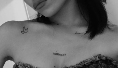 Nessa Inspired Tattoos, Dear God Nessa Barrett Tattoo, Delicate Tattoo Nessa, Nessa Barrett Tattoo Arm, Nessa Barrett Lyric Tattoo, Nessa Barrett Delicate Tattoo, Nessa Barrett Tattoo, Basic Tattoos, Delicate Tattoo