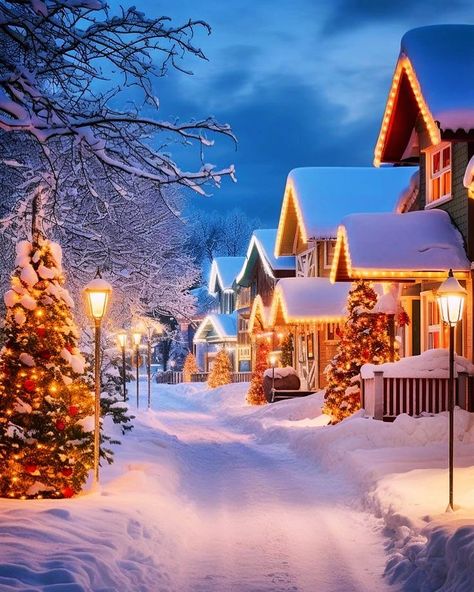 Jingle all year | 1️⃣7️⃣1️⃣ days til Christmas 🎄 #christmaspage #jingleallyear #spreadingcheer #2024 #themostwonderfultimeoftheyear🎄 #peace #joy #love… | Instagram Village Background, British Christmas, Winter Lovers, Snowy Village, Beautiful Christmas Scenes, Frozen Art, Snowy Night, Christmas Forest, Christmas Wallpaper Backgrounds