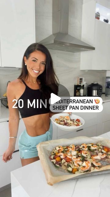 Ainsley Rodriguez on Instagram: "Short on time? Try this Mediterranean Shrimp Sheet Pan tonight! Takes just 20 mins and it is DELICIOUS!!! . #healthydinner #sheetpandinner #healthylunch #healthyfood #healthy #healthyrecipe #healthylifestyle" Ainsley Rodriguez Recipes, Ainsley Rodriguez, Mediterranean Shrimp, Dinners Recipes, Sheet Pan Dinners Recipes, Pan Dinners, Sheet Pan Dinners, Healthy Lunch, Sheet Pan