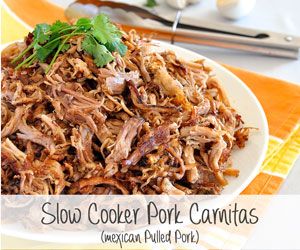 Slow Cooker Pork Carnitas (Mexican Pulled Pork) Carna Asada, Authentic Carnitas, Mexican Slow Cooker, Slow Cooker Carnitas, Pork Carnitas Recipe, Apple Crisps, Pork Carnitas Slow Cooker, Hispanic Kitchen, Carnitas Recipe