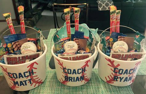 Baseball Coach Gift                                                                                                                                                                                 More Baseball Team Party, Booklover Gifts, Baseball Treats, Baseball Snacks, Team Mom Baseball, Softball Coach Gifts, Baseball Team Gift, Coach Appreciation Gifts, Baseball Coach Gifts