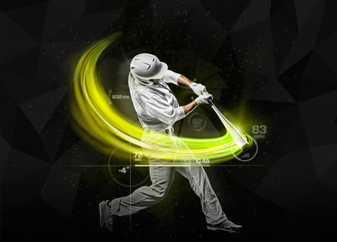 3D technology that captures more than 1,000 data points on every swing! Olympic Idea, Retouching Photoshop, Baseball Training, Sports Marketing, Sports Graphics, Sports Graphic Design, Sports Images, Spring Training, Sports Gear