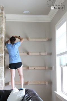 Shelves On Side Of Fireplace, Floating Shelves By Fireplace, Floating Shelves Around Tv, Shelves Around Fireplace, Side Of Fireplace, Diy Built In Shelves, Shelves Around Tv, Diy Floating Shelves, Building Shelves